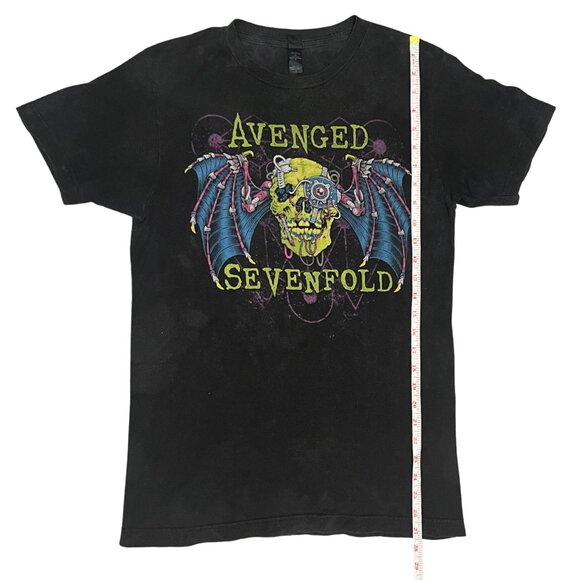 Avenged Sevenfold Men's Black Band T-Shirt Metal Rock Graphic Tee Size XS - Picture 4 of 8